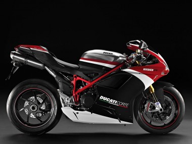 Purchase 2007-2014 Ducati 848/1098/1198 Motorcycle Fairings - White Red Glossy Black Australia