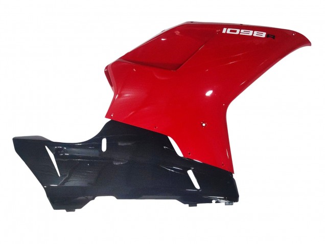 2007-2014 Ducati 1098 Motorcycle Fairings - White Red Glossy Black Australia