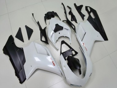 Purchase 2007-2014 Ducati 848 Motorcycle Fairings - White Matte Black Australia