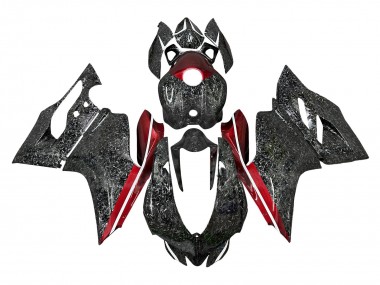 Purchase 2011-2014 Ducati Panigale 899/1199 Motorcycle Fairings - Black Forged Carbon Fiber Style Red Australia