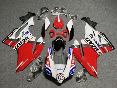 Purchase 2011-2014 Ducati Panigale 899/1199 Motorcycle Fairings - White Red Blue Glossy Black Flex-Box Valsir 04 Australia