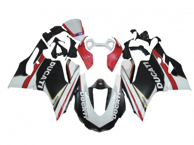 2011-2014 Ducati Panigale 1199 Motorcycle Fairings - White Red Black Australia