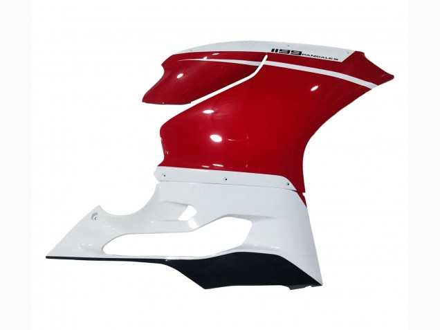 2011-2014 Ducati 1199 Motorcycle Fairings - White Red Glossy Black Australia