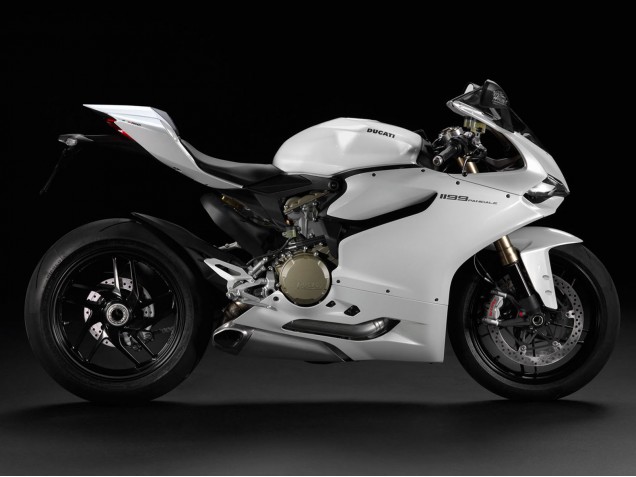 2011-2014 Ducati 1199 Motorcycle Fairings - White Australia