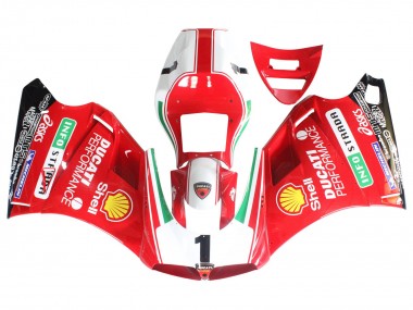 Purchase 1993-2005 Ducati 748/916/996/998 Motorcycle Fairings - White Red Yellow Green Glossy Black Performance Australia