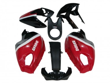 Purchase 2008-2012 Ducati Monster 696 796 1100 1100S Motorcycle Fairings - Red White Glossy Black Australia