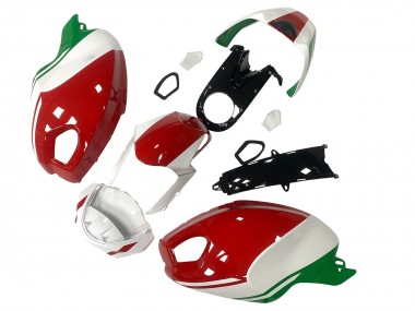 Purchase 2008-2012 Ducati Monster 696 796 1100 1100S Motorcycle Fairing - White Red Green Australia