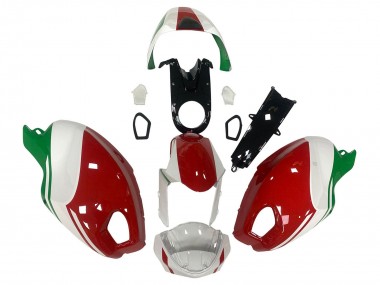 Purchase 2008-2012 Ducati Monster 696 796 1100 1100S Motorcycle Fairing - White Red Green Australia