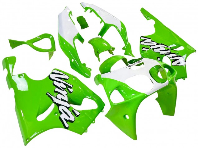 1996-2003 Kawasaki ZX7R Motorcycle Fairings - White Green Australia