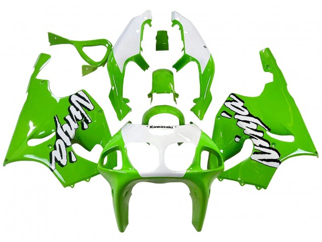 1996-2003 Kawasaki ZX7R Motorcycle Fairings - White Green Australia