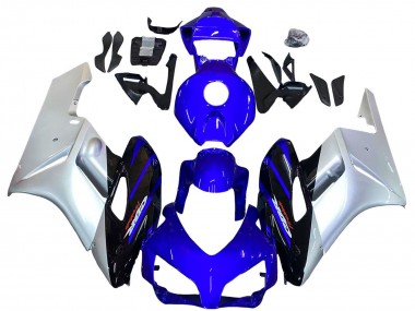 Purchase 2004-2005 Honda CBR1000RR Motorcycle Fairings - Silver Blue Glossy Black Australia