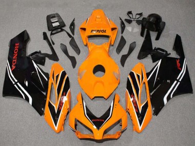 Purchase 2004-2005 Honda CBR1000RR Motorcycle Fairings - Orange White Glossy Black Stripe Australia