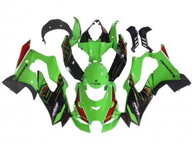 Purchase 2021-2025 Kawasaki ZX10R Motorcycle Fairings - Green Black Red Australia