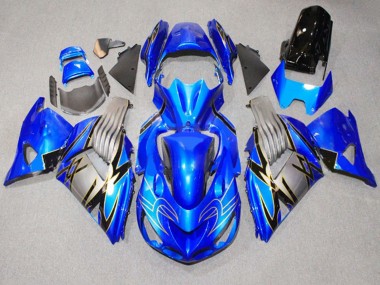 Purchase 2006-2011 Kawasaki ZX14R ZZR1400 Motorcycle Fairings - Blue Grey Australia
