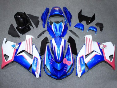 Purchase 2006-2011 Kawasaki ZX14R ZZR1400 Motorcycle Fairings - Blue White Pink Australia