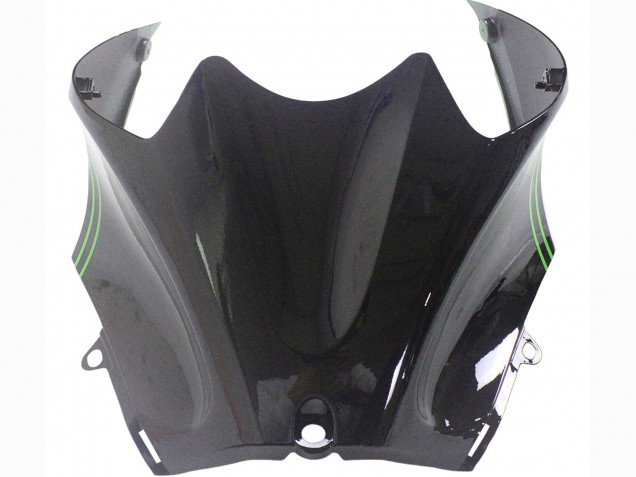 2012-2024 Kawasaki ZX14R ZZR1400 Motorcycle Fairings - Green Glossy Black Stripe Australia
