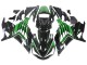 2012-2024 Kawasaki ZX14R ZZR1400 Motorcycle Fairings - Green Glossy Black Stripe Australia