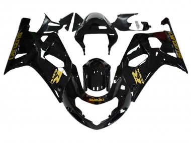 Purchase 2001-2003 Suzuki GSXR 600 / GSXR 750 Motorcycle Fairings - Glossy Black Gold Decal Australia
