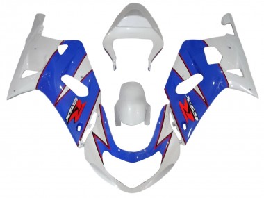 Purchase 2001-2003 Suzuki GSXR 600 / GSXR 750 Motorcycle Fairings - White Blue Red Australia