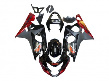 Purchase 2004-2005 Suzuki GSXR 600 / GSXR 750 Motorcycle Fairings - Black Grey Red Australia