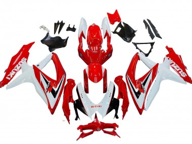 Purchase 2008-2010 Suzuki GSXR 600 / GSXR 750 Motorcycle Fairings - White Red Black Australia