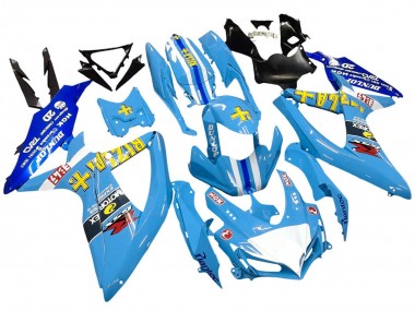 Purchase 2008-2010 Suzuki GSXR 600 / GSXR 750 Motorcycle Fairings - Blue Yellow Rizla Australia