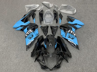 Purchase 2011-2024 Suzuki GSXR 600 / GSXR 750 Motorcycle Fairings - Glossy Black Light Blue Australia
