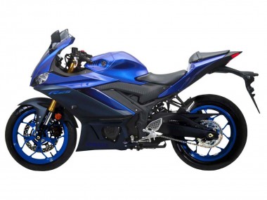 Purchase 2022-2024 Yamaha YZF R3/R25 Motorcycle Fairing - Blue Matte Black Australia