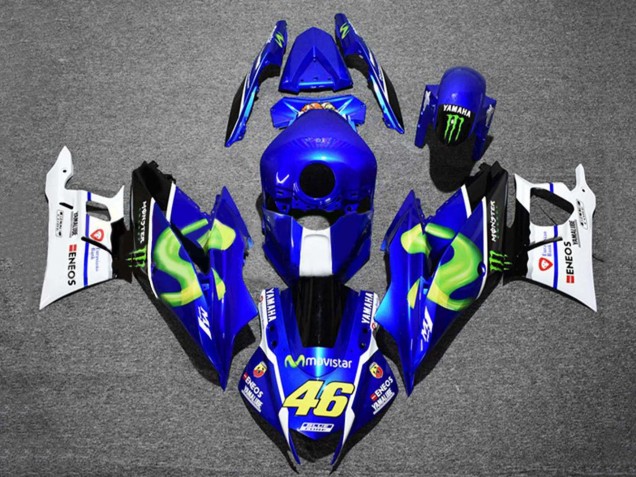2022-2024 Yamaha YZF R3/R25 Motorcycle Fairings - Blue White Black Green Monster MoviStar Yamalube ENEOS 46 Australia