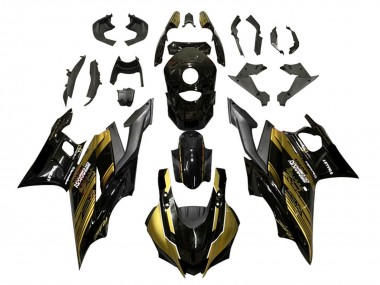 Purchase 2022-2024 Yamaha YZF R3/R25 Motorcycle Fairings - Gold Glossy Black Semakin Didepan Australia