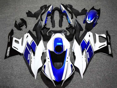 Purchase 2022-2024 Yamaha YZF R3/R25 Motorcycle Fairings - White Blue Glossy Black Yamalube Australia