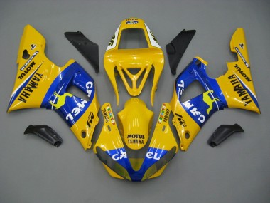 Purchase 2000-2001 Yamaha YZF 1000 R1 Motorcycle Fairings - White Yellow Blue Motul Camel Australia