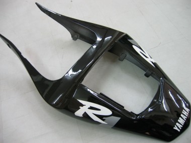 Purchase 2000-2001 Yamaha YZF 1000 R1 Motorcycle Fairings - Glossy Black White Decal Australia