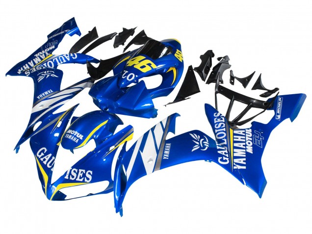 2004-2006 Yamaha YZF 1000 R1 Motorcycle Fairings - Blue White Yellow Motul Gauloises 46 Australia