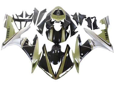 Purchase 2004-2006 Yamaha YZF 1000 R1 Motorcycle Fairings - Light Gold White Glossy Black Australia