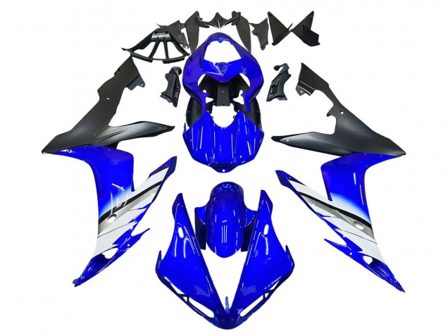 2004-2006 Yamaha YZF 1000 R1 Motorcycle Fairings - Blue White Matte Black Australia