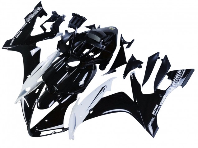 2004-2006 Yamaha YZF 1000 R1 Motorcycle Fairings - Glossy Black White Motul Australia