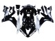 2004-2006 Yamaha YZF 1000 R1 Motorcycle Fairings - Glossy Black White Motul Australia