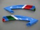 2006-2007 Yamaha YZF 600 R6 Motorcycle Fairings - Blue Green White Red Dunlop Michelin Motul Australia
