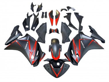 Purchase 2011-2015 Honda CBR250RR Motorcycle Fairings - Matte Black Red Stripe Australia