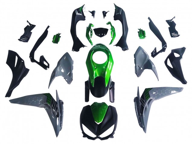 2014-2019 Kawasaki Z1000 Motorcycle Fairings - Black Green Grey Australia