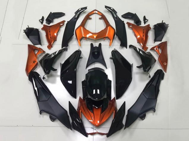 2014-2019 Kawasaki Z1000 Motorcycle Fairings - Orange Glossy Black Matte Black Australia