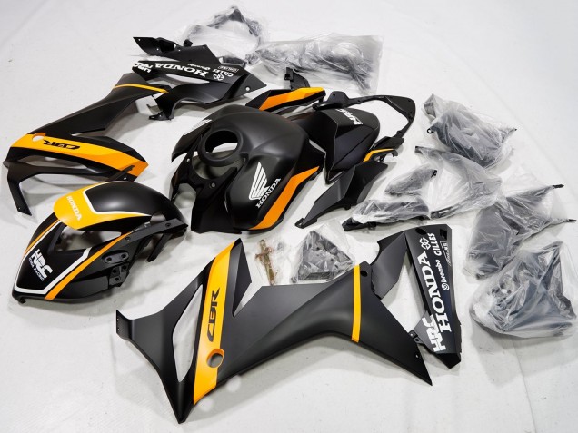 2021-2023 Honda CBR650R Motorcycle Fairings - Matte Black Yellow HRC Australia
