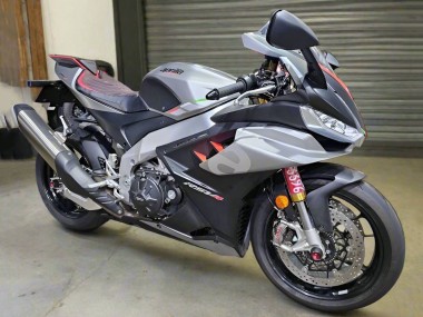 Purchase 2021-2024 Aprilia RSV4 1100 Motorcycle Fairings - Glossy Silver Matte Black Australia
