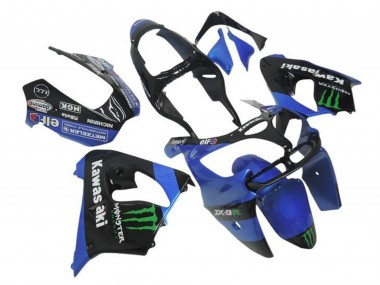 Purchase 2000-2001 Kawasaki ZX9R Motorcycle Fairings - Blue Black Green Monster Australia