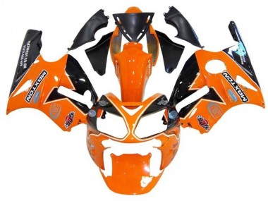 Purchase 2000-2001 Kawasaki ZX12R Motorcycle Fairings - Orange Black White Maxton Australia