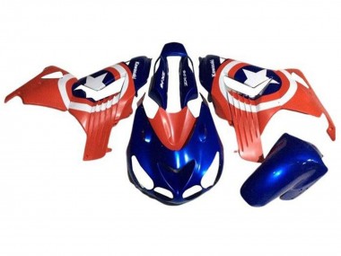 Purchase 2006-2011 Kawasaki ZX14R ZZR1400 Motorcycle Fairings - Blue Red White Star Captain America Australia