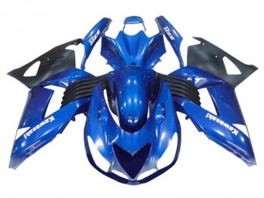Purchase 2006-2011 Kawasaki ZX14R ZZR1400 Motorcycle Fairings - Blue Black White Decal Australia