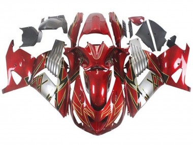 Purchase 2006-2011 Kawasaki ZX14R ZZR1400 Motorcycle Fairings - Red Silver Black Gold Australia
