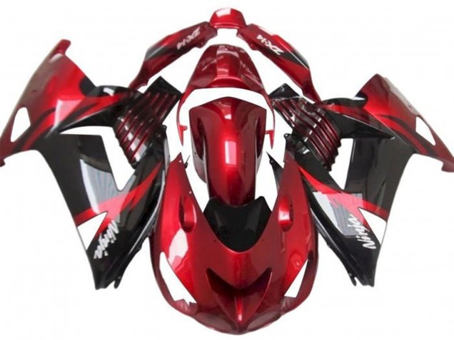 2012-2024 Kawasaki ZX14R ZZR1400 Motorcycle Fairings - Red Glossy Black White Ninja Australia